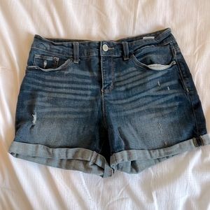 Time and Tru Distressed Denim Shorts Sz 10
